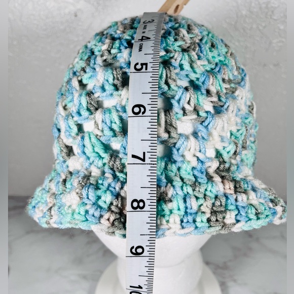 Multicolor Crochet Bucket Hat - Picture 6 of 7